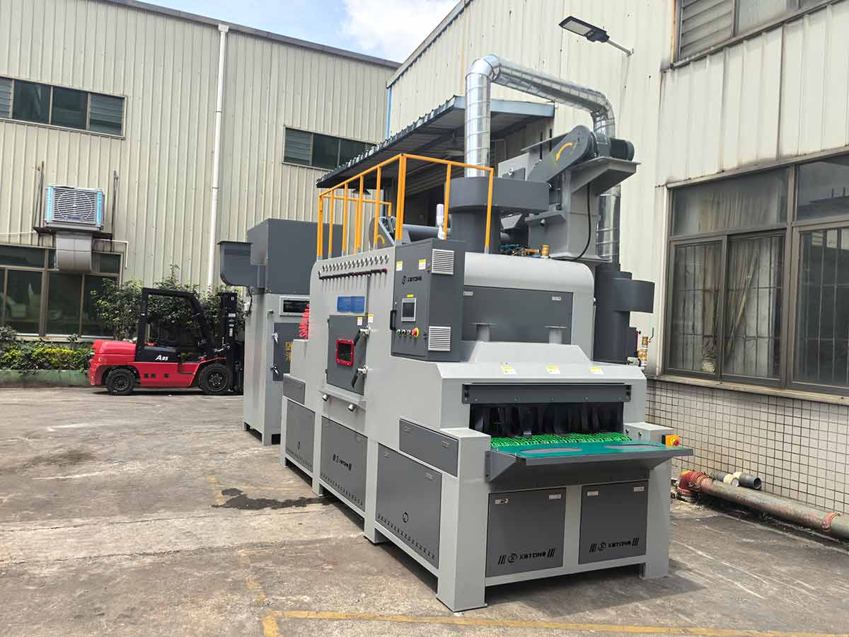 深圳百超生產廠家制造的自動噴砂機設備實拍圖片