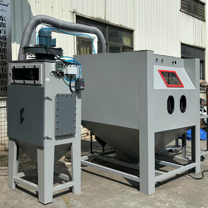 深圳百超廠家生產的小型手動噴砂機產品實拍圖片