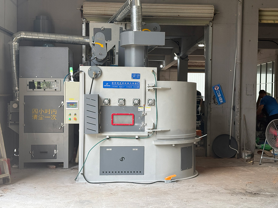 深圳百超機械轉盤式自動噴砂機設備