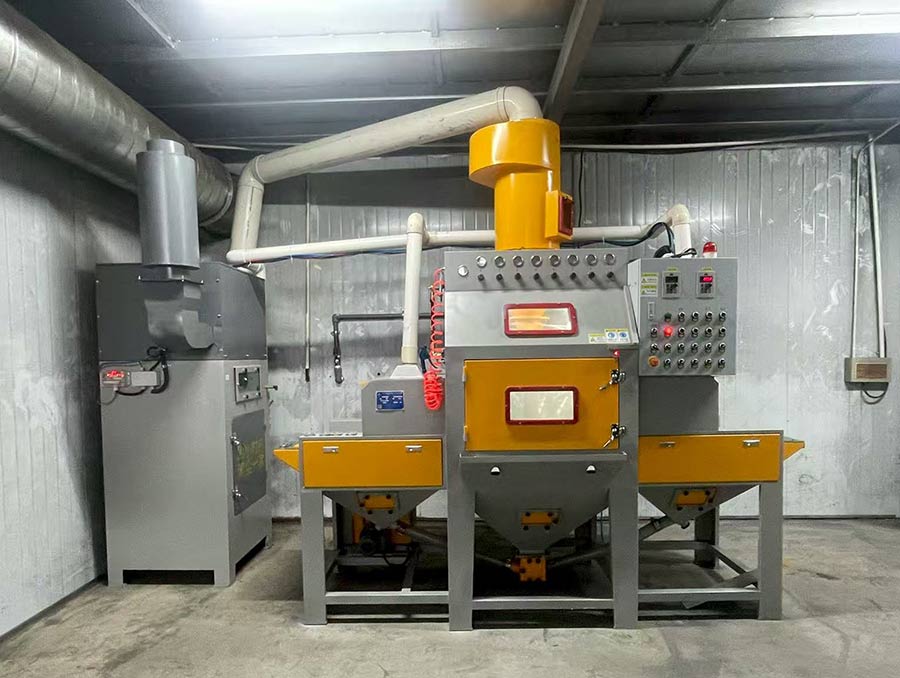 深圳百超機械生產的輸送式自動噴砂機 深圳百超機械生產的輸送式自動噴砂機