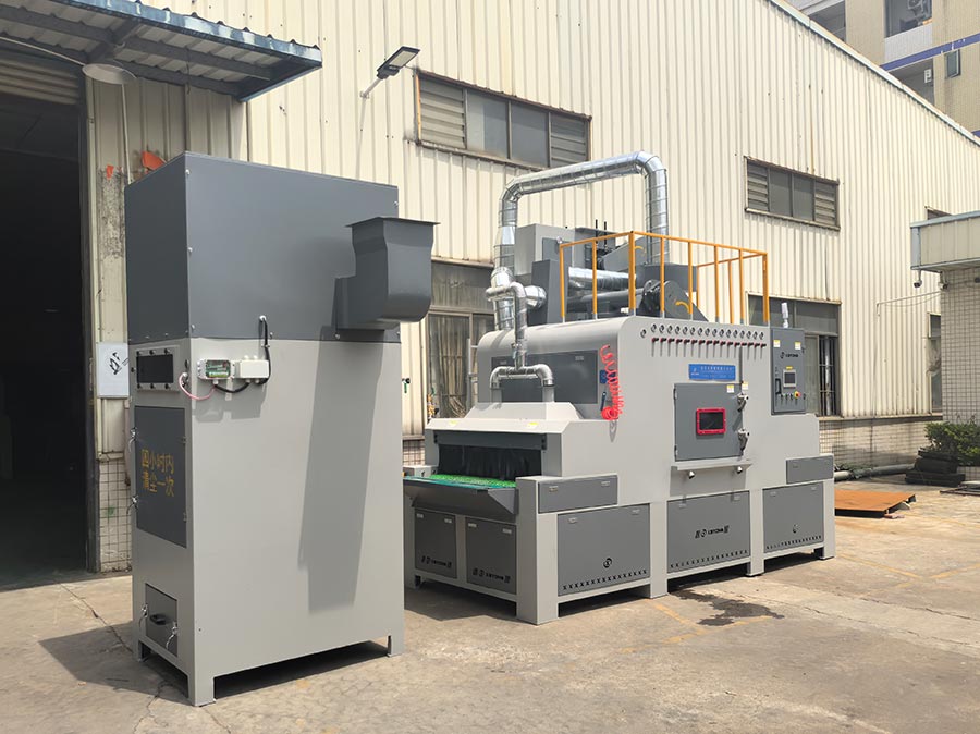 深圳百超機(jī)械輸送式自動(dòng)噴砂機(jī) 深圳百超機(jī)械輸送式自動(dòng)噴砂機(jī)