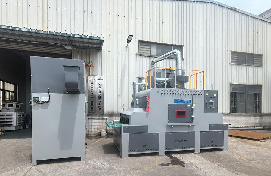 深圳百超機械輸送式自動噴砂機 深圳百超機械輸送式自動噴砂機