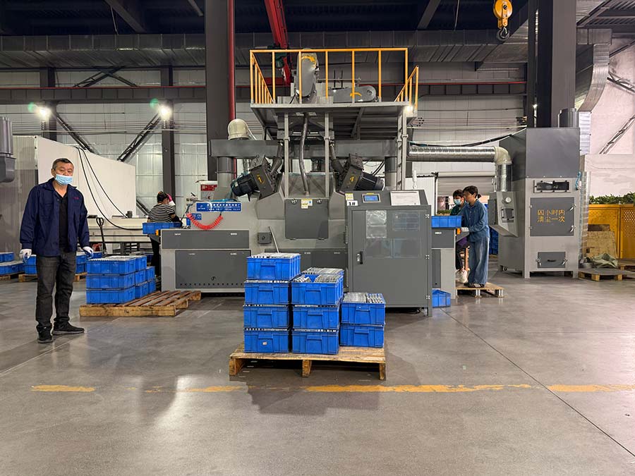 深圳百超機械通過式拋丸機設備